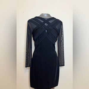 Tadashi Black Knit Dress Size 4